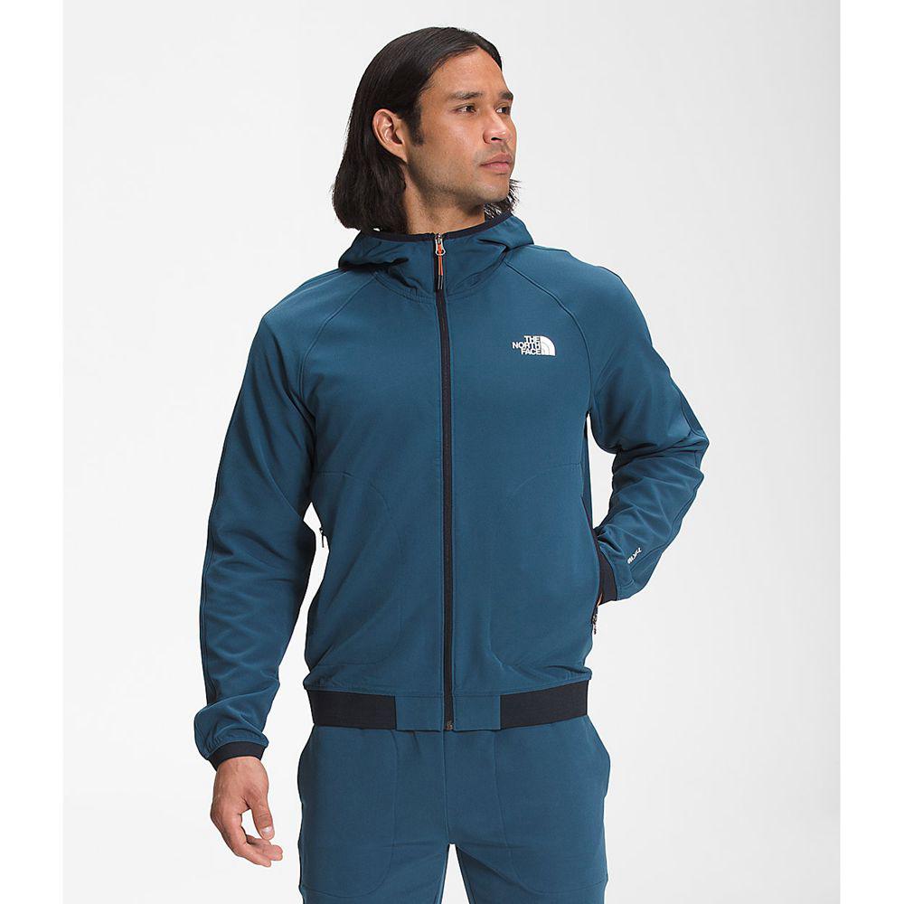 The North Face Tekware® Fleece Full Zip Ανδρικα Φούτερ Hoodie - Μπλε (WBXT42697)